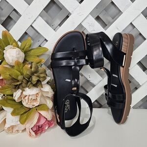 Franco Sarto Stylish Black Sandals Size 8.5 NWOT